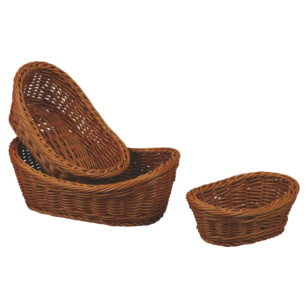 Korb · 29 x 19 cm · Polypropylen · oval · Braun