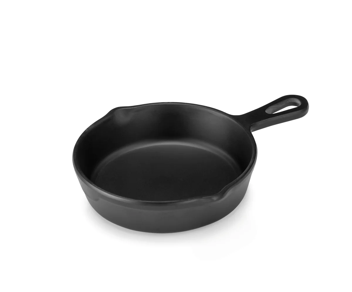 Mini-Bratpfanne · 11 cm · Melamin · Schwarz