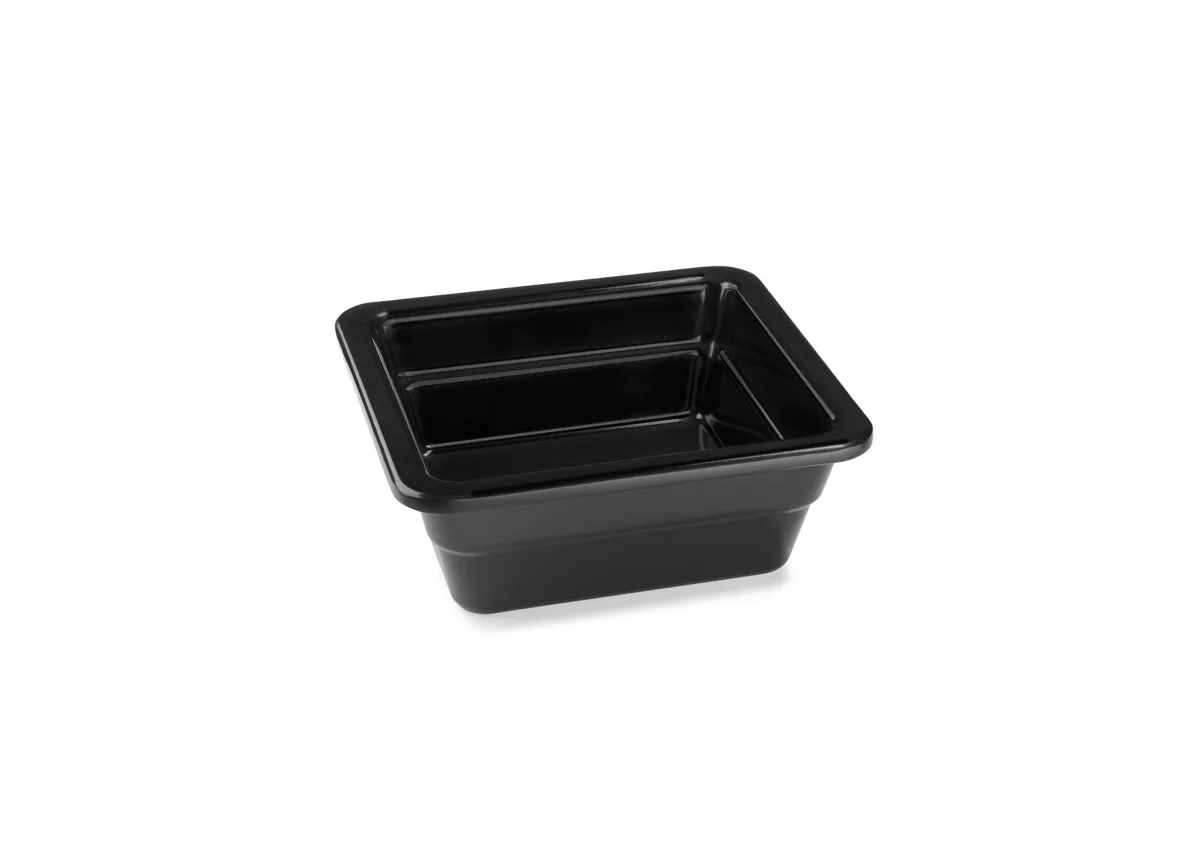 GN-Behälter · 100 mm · Melamin · GN 1/6 · Schwarz