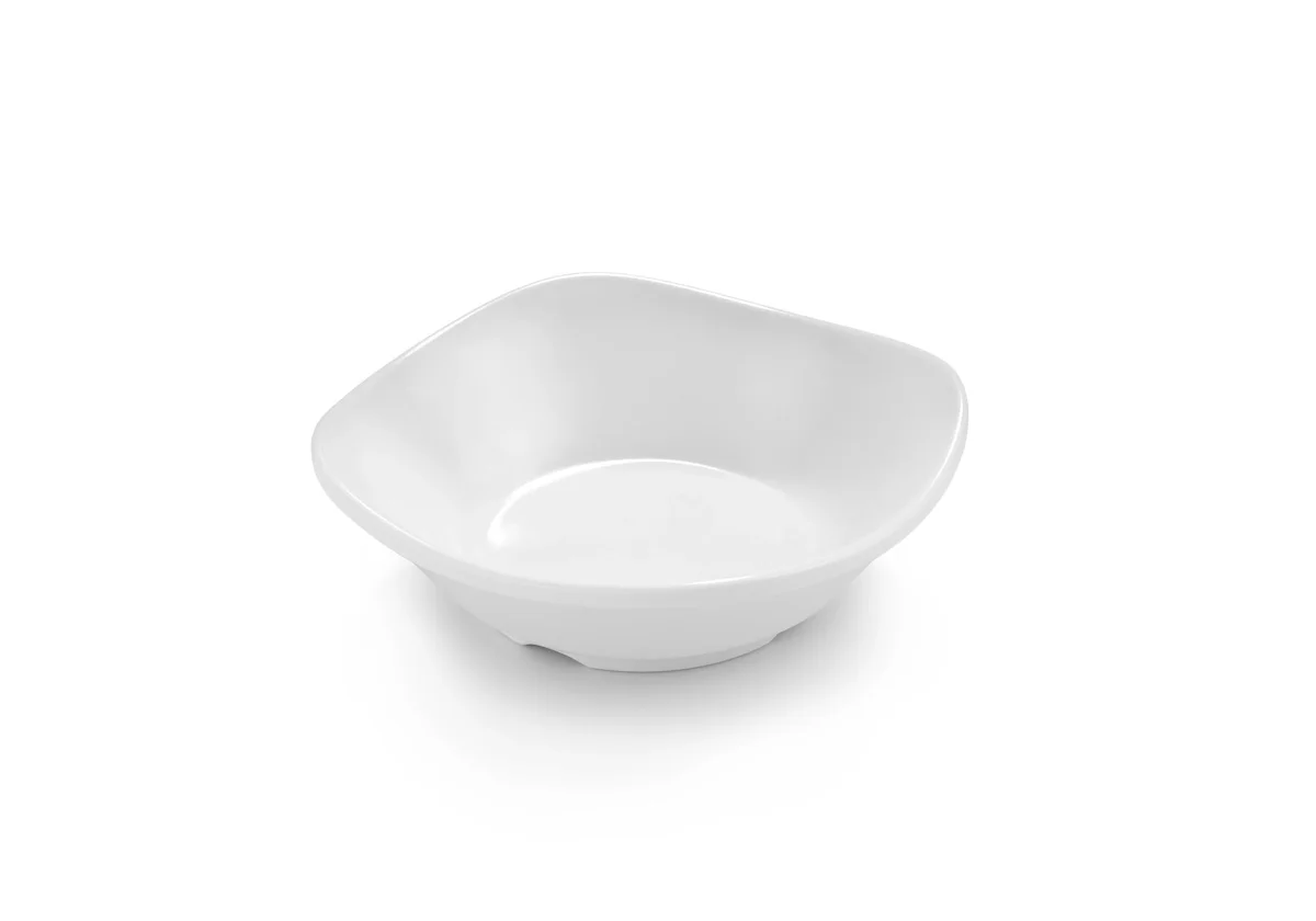 Mini-Schale · 10 cm · Melamin · quadratisch · Weiß