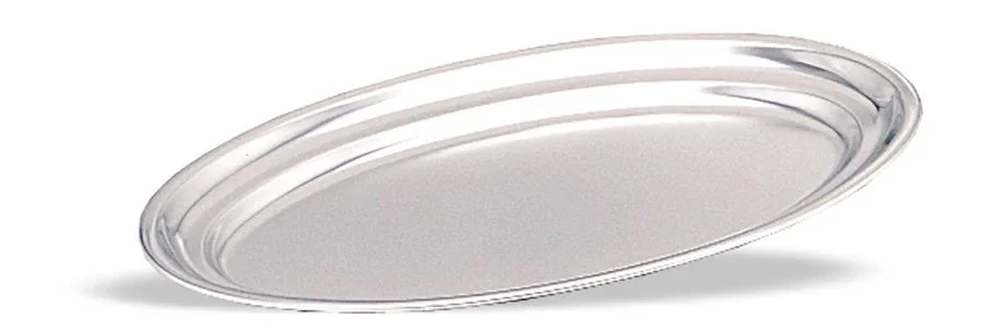 Tablett · 25 x 17,2 cm · Edelstahl · oval