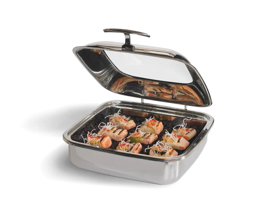 Chafing Dish · Edelstahl · quadratisch