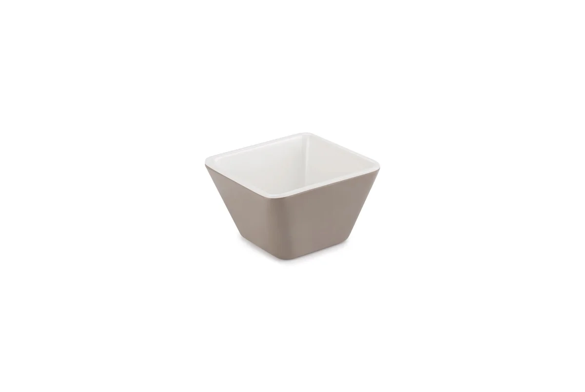 Schale Cool Line · 9 x 9 cm · Melamin · quadratisch · Grau