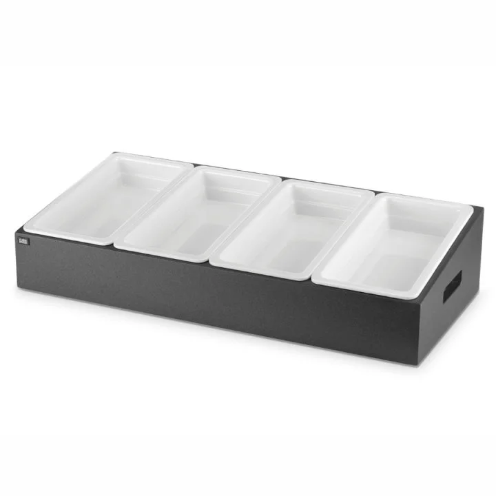 Servierwagen GN 1/3 · 71,5 x 82,5 cm · Schwarz