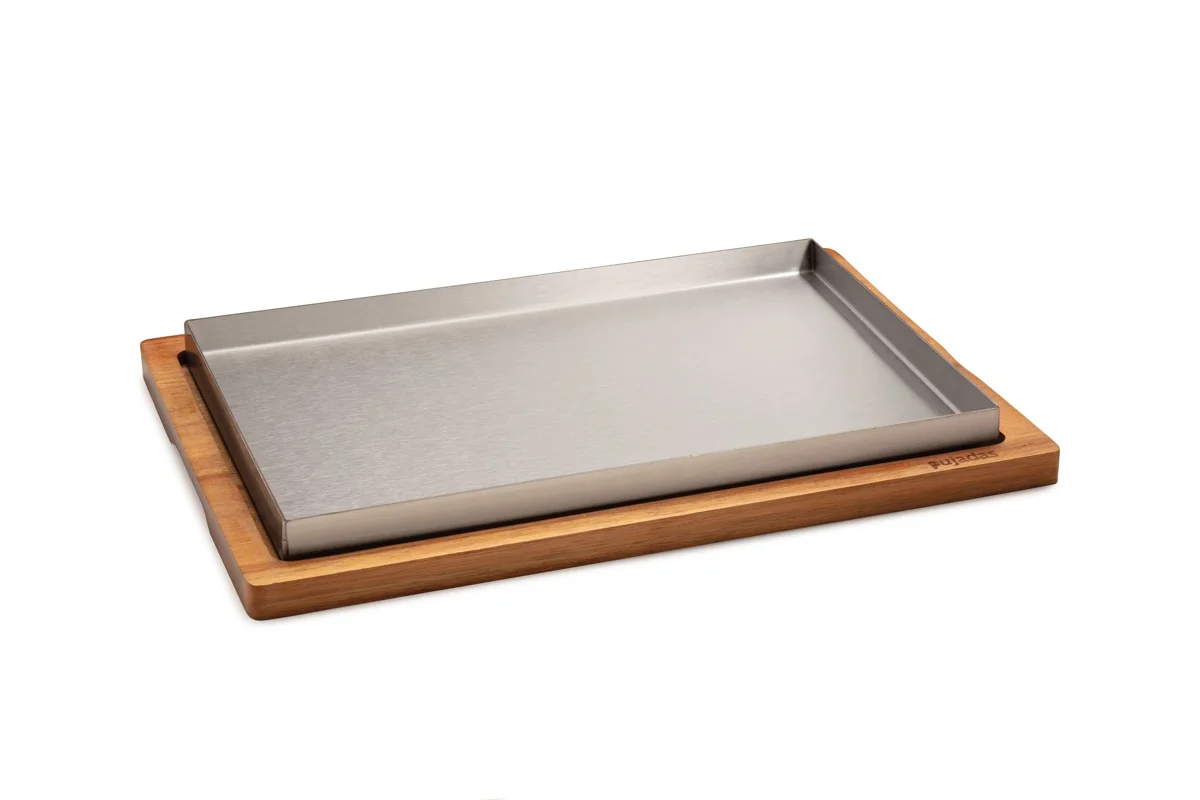 Tablett · 29,5 x 19,5 cm · Edelstahl