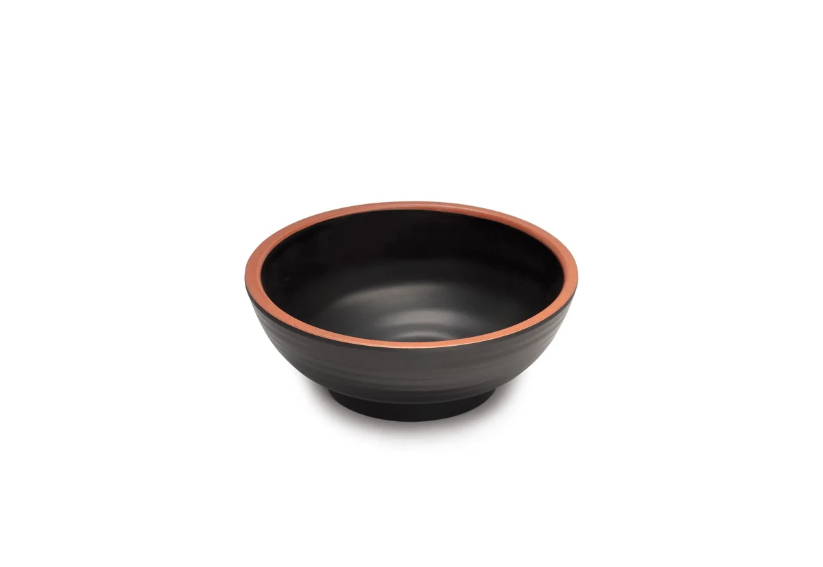 Schale Terracota · 11,5 cm · Melamin · rund · Schwarz