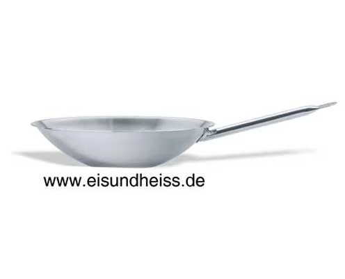 Premium-Edelstahl-Wokpfanne von PUJADAS für die Gastronomie