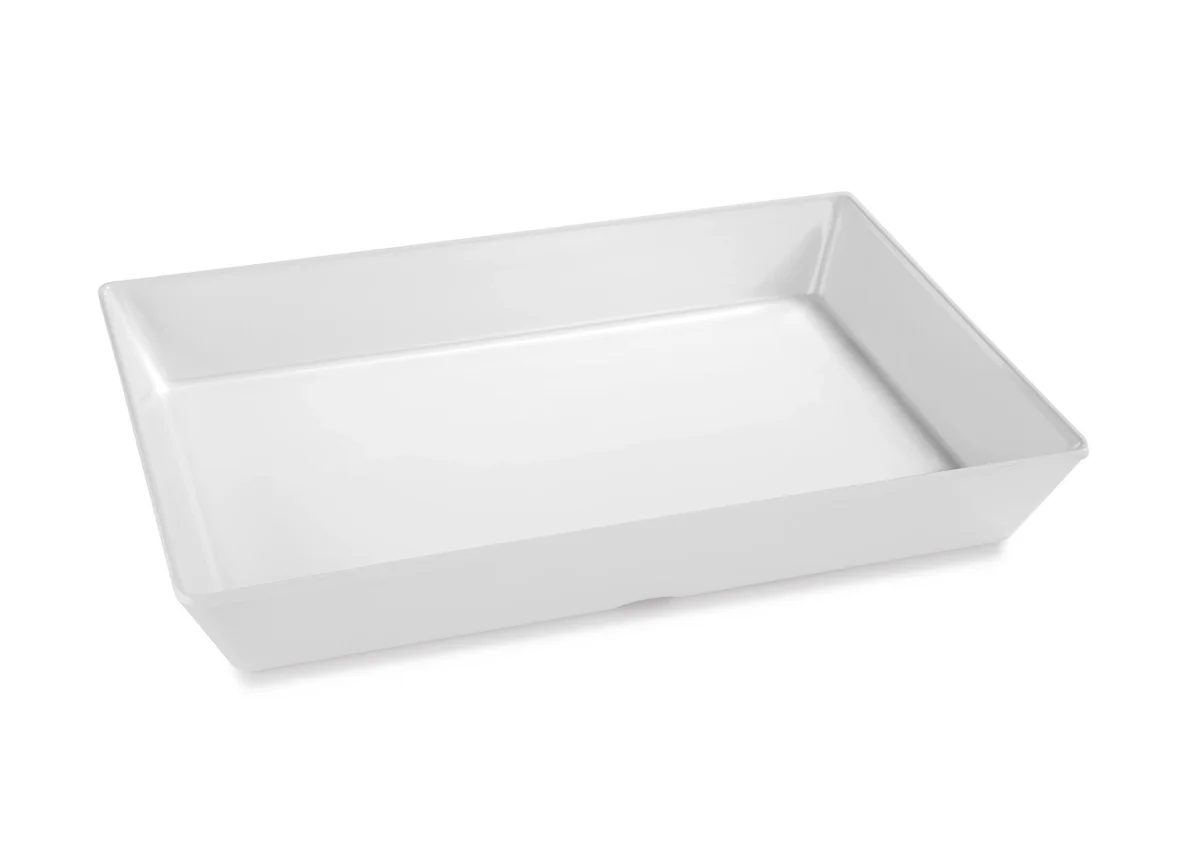 Teller Sharing · 35 x 25 cm · Melamin · rechteckig · Weiß