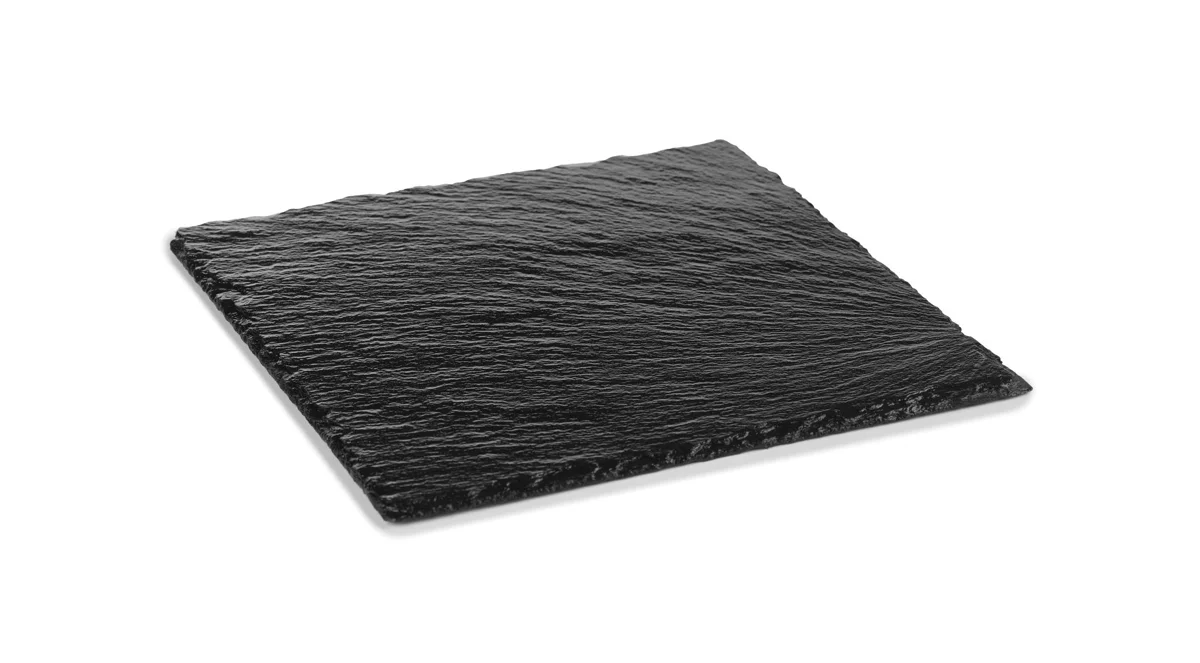 Servierbrett · 25 x 25 cm · rechteckig · Schwarz