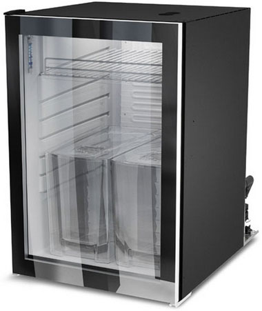 Milchkühlschrank MC130-GLASS – zwei 15-Liter-Behälter und Glastür