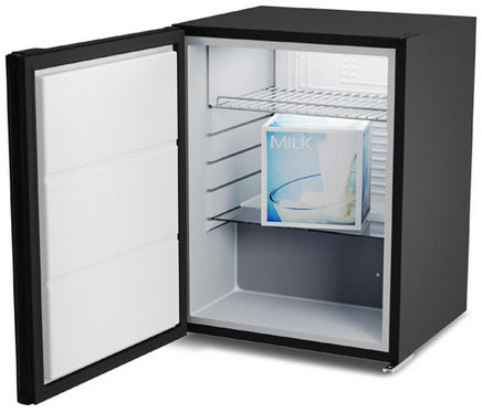 Bag-in-Box-Milchkühlschrank C60BiB-BLACK – 60 Liter mit schwarzer Tür