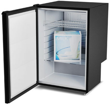 Bag-in-Box-Milchkühlschrank C115BiB-BLACK – 115 Liter mit schwarzer Tür