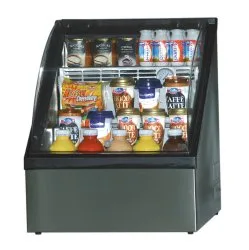 Auftisch Kühlvitrine Drinkstar mit Umluftkühlung / Messegerät