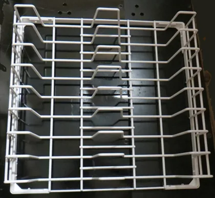 Teller-Spülkorb 40 x 40 cm aus Metall für Gewerbe-Spülmaschinen