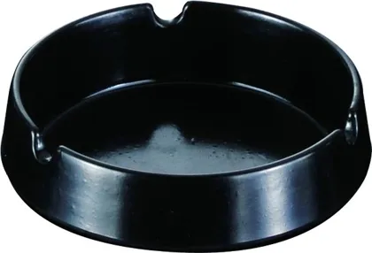 Aschenbecher · 10 cm · Melamin · Schwarz