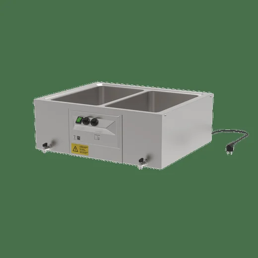 Tisch-Bain-Marie 2x1/1 m. Ablasshahn