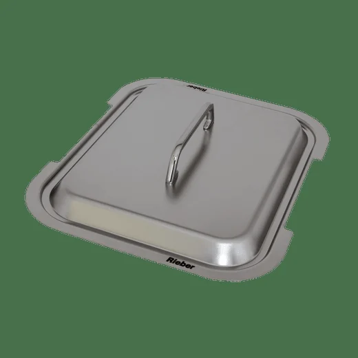 Kochdeckel 1/2 Edelstahl Griffaussparung
