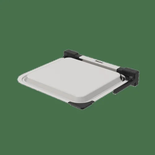 Buffetdeckel 2/3 Edelst. Absenkfunktion