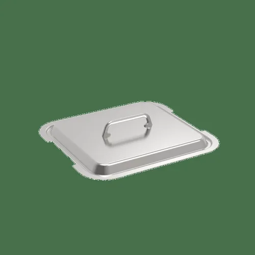 Kochdeckel 2/3 Edelstahl Griffaussparung